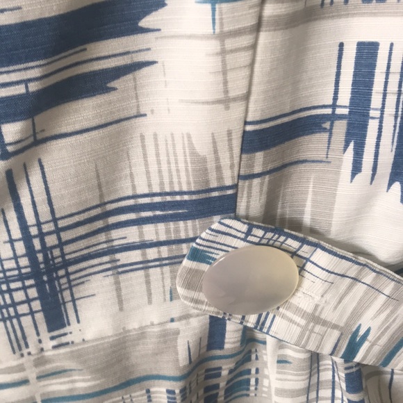 Mac and Jac Blue, White, Grey Trench Coat - Picture 12 of 12